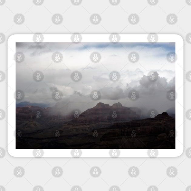 Dark Clouds over Grand Canyon Sticker by Christine aka stine1